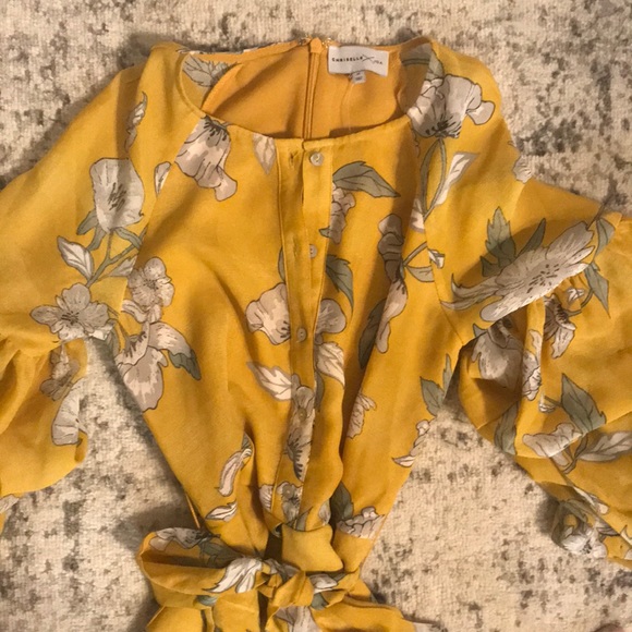 Chriselle x J.O.A. Tiered Sleeve Floral Minidress - Picture 7 of 8